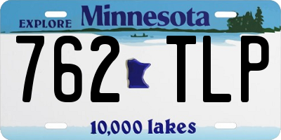 MN license plate 762TLP