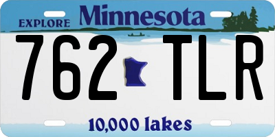 MN license plate 762TLR