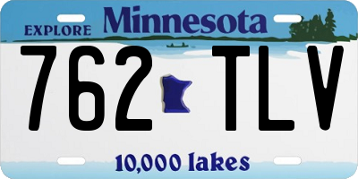 MN license plate 762TLV