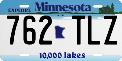 MN license plate 762TLZ