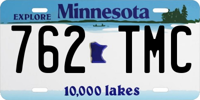 MN license plate 762TMC