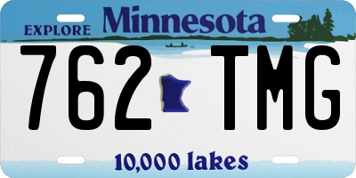 MN license plate 762TMG