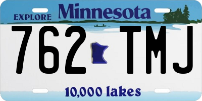 MN license plate 762TMJ