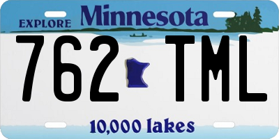 MN license plate 762TML