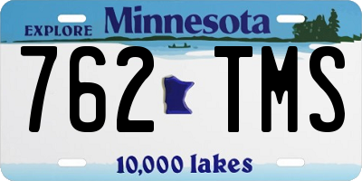 MN license plate 762TMS