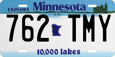 MN license plate 762TMY