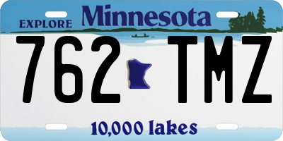 MN license plate 762TMZ