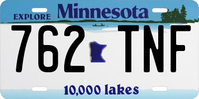 MN license plate 762TNF