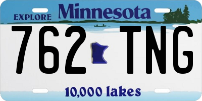 MN license plate 762TNG