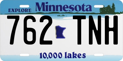 MN license plate 762TNH