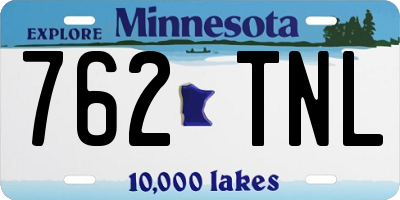 MN license plate 762TNL
