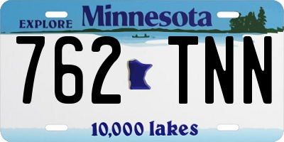 MN license plate 762TNN