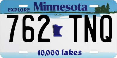 MN license plate 762TNQ
