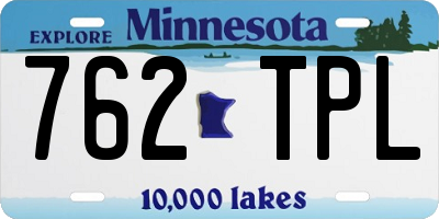MN license plate 762TPL
