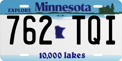 MN license plate 762TQI