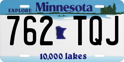 MN license plate 762TQJ
