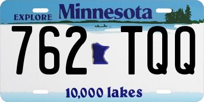 MN license plate 762TQQ