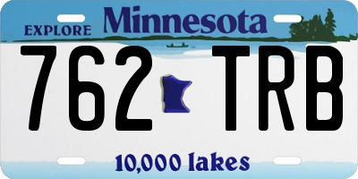 MN license plate 762TRB