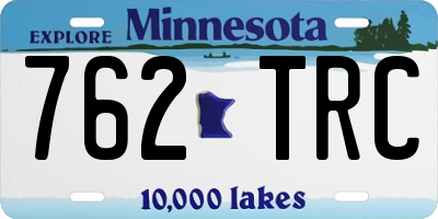MN license plate 762TRC