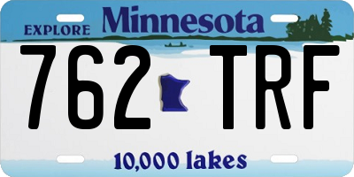 MN license plate 762TRF