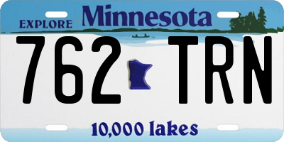 MN license plate 762TRN
