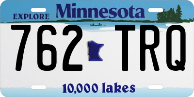 MN license plate 762TRQ