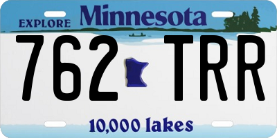 MN license plate 762TRR