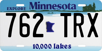 MN license plate 762TRX