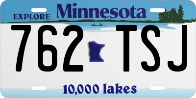 MN license plate 762TSJ