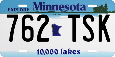 MN license plate 762TSK