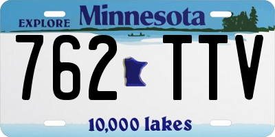 MN license plate 762TTV