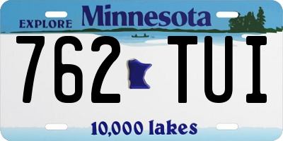 MN license plate 762TUI
