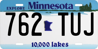 MN license plate 762TUJ