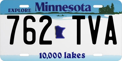 MN license plate 762TVA