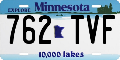 MN license plate 762TVF