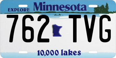 MN license plate 762TVG