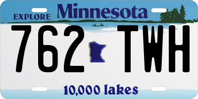 MN license plate 762TWH