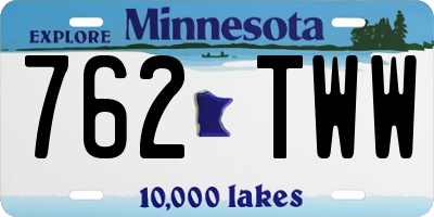 MN license plate 762TWW