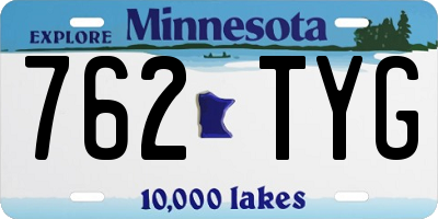 MN license plate 762TYG