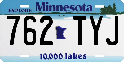 MN license plate 762TYJ