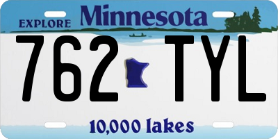 MN license plate 762TYL
