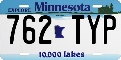 MN license plate 762TYP