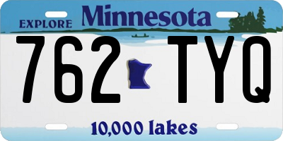 MN license plate 762TYQ