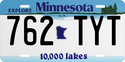 MN license plate 762TYT