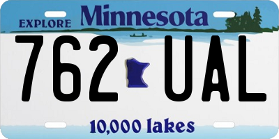 MN license plate 762UAL