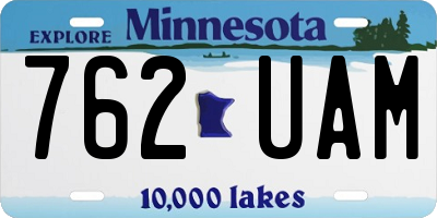 MN license plate 762UAM