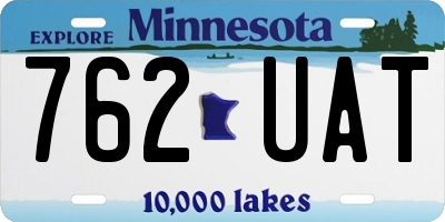 MN license plate 762UAT