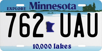 MN license plate 762UAU