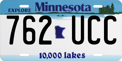 MN license plate 762UCC
