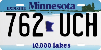 MN license plate 762UCH